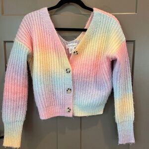 Jessica Simpson Pastel Ombre Rainbow Sweater